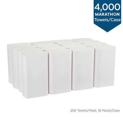 250 Sheets 1-Ply 16-count.servilleta Marathon Paper Towel Multifold 
