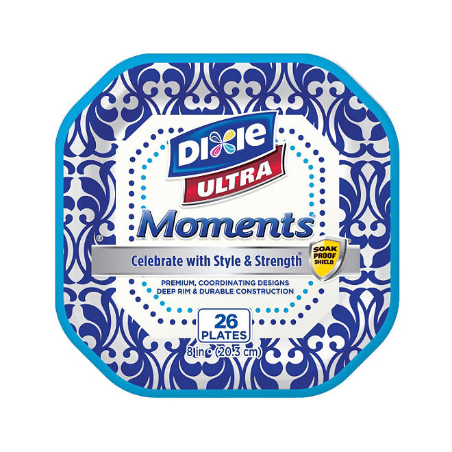 Dixie Ultra Moments 8" Paper Plates (26ct.) (6pk.)