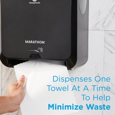 GP Marathon Automated Touchless Paper Towel Dispenser Black Sealed Battery online Power