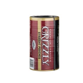 Grizzly Straight Moist Tobacco Pouches 0.84 oz., 5 pk.