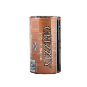 Grizzly Natural Long Cut Moist Tobacco, 1.2 oz., 5 pk.