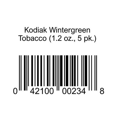 Kodiak Wintergreen Tobacco 5 Cans Sam S Club