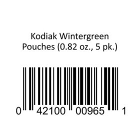 Kodiak Wintergreen Pouches (0.82 oz., 5 pk.)