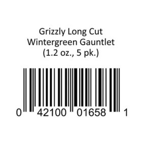 Grizzly Long Cut Wintergreen Gauntlet 1.2 oz., 5 pk.