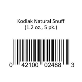 Kodiak Natural Snuff (1.2 oz., 5 pk.)