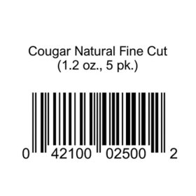 Cougar Natural Fine Cut 1.2 oz., 5 pk.