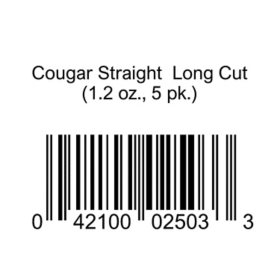 Cougar Straight  Long Cut 1.2 oz., 5 pk.