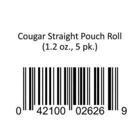 Cougar Straight Pouch Roll 1.2 oz., 5 pk.