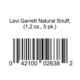 Levi Garrett Natural Snuff, 1.2 oz., 5 pk.