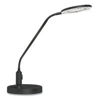 Alera 19" LED Versatile Magnifier Lamp, Black