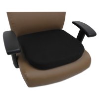 Alera Cooling Gel Memory Foam Seat Cushion, Black