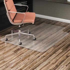 Alera All Day Use Non-Studded Chair Mat for Hard Floors, 36 x 48, Lipped (Clear)