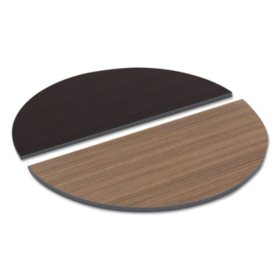 Alera 48" Reversible Half-Round Laminate Table Top, Select Color