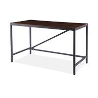 Alera Industrial Series Table Desk - 47.25W x 23.63D x 29.5H, Modern Walnut