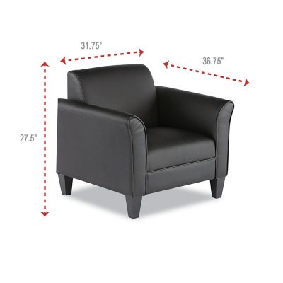 Small leather club discount chair