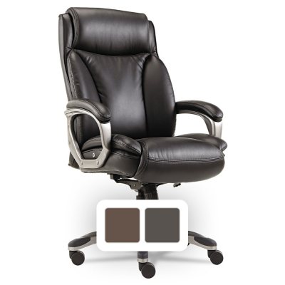 Alera 25.75 in Executive Chair with High Back & Adjustable Height  275 lb. Capacity  Black