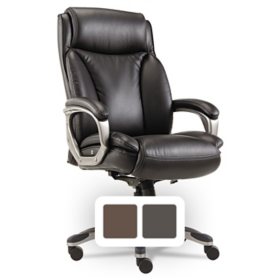 Alera Veon Series Executive High-Back Bonded Leather Chair, Assorted Colors