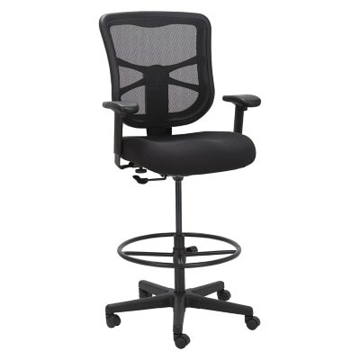 Alera Elusion Series Mesh Stool Supports Up to 275 lb. Black