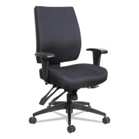 Alera Wrigley Series High Performance Mid-Back Multifunction Task Chair, Black