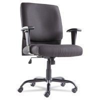 OIF Big & Tall Mid-Back Swivel/Tilt Chair, Black