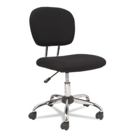 OIF Mesh Task Chair, Supports up to 250 lbs. (Black Seat/Black Back, Chrome Base)