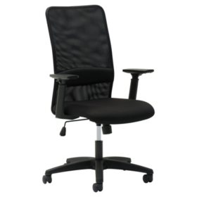 OIF Mesh High-Back Chair, Supports up to 225 lbs. (Black)