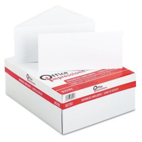 Office Impressions - White Envelopes, #10, Gummed - 500 Count