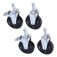 Alera Casters for Wire Shelving Units - Gray (4-pack)