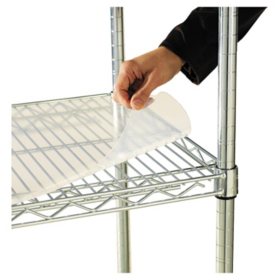 Alera 36" x 24" Shelf Liners for Wire Shelving Units, Clear - 4 pack