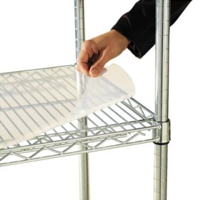 Alera 48" x 24" Shelf Liners for Wire Shelving Units, Clear - 4 pack