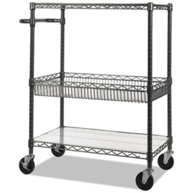 WorkPro 3-Tier Garage Shelving Unit, Heavy Duty Metal Storage Rack, 50W x 47H x 18D Height Adjustable, Industrial Shelving for Garage, Warehouse, Shop