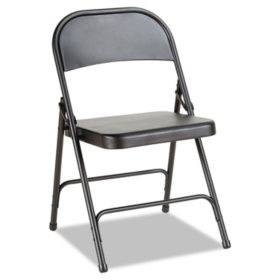 Mainstays Steel Folding Chair in Black 4 Pack