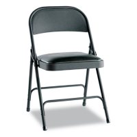Alera Steel Folding Chair with Padded Seat, Select Color - 4 Pack