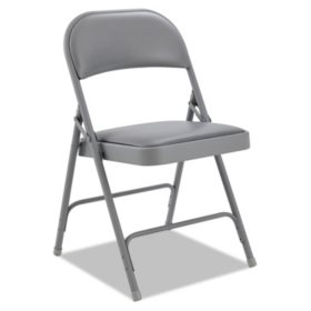 Alera Steel Folding Chair With Padded Back And Seat Select Color