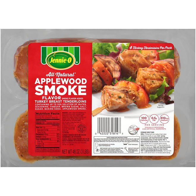 Jennie-O Applewood Smoke Flavor Turkey Breast Tenderloin (3 lbs.)