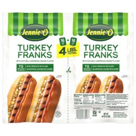 Jennie-O Turkey Franks with Natural Hardwood Smoke Flavor, 4 lbs., 32 ct.