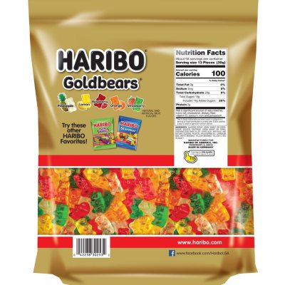 Haribo Goldbears Gummi Candy, 5 Pound Bag