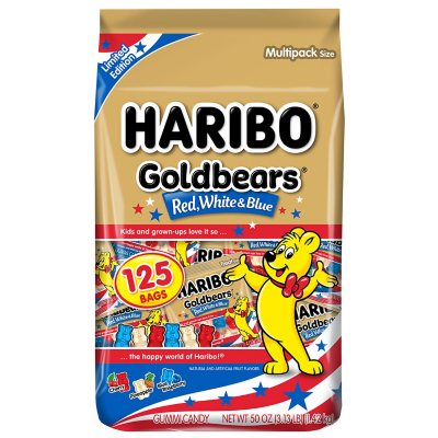 HARIBO Red, White & Blue Goldbears Minis, 50 oz.