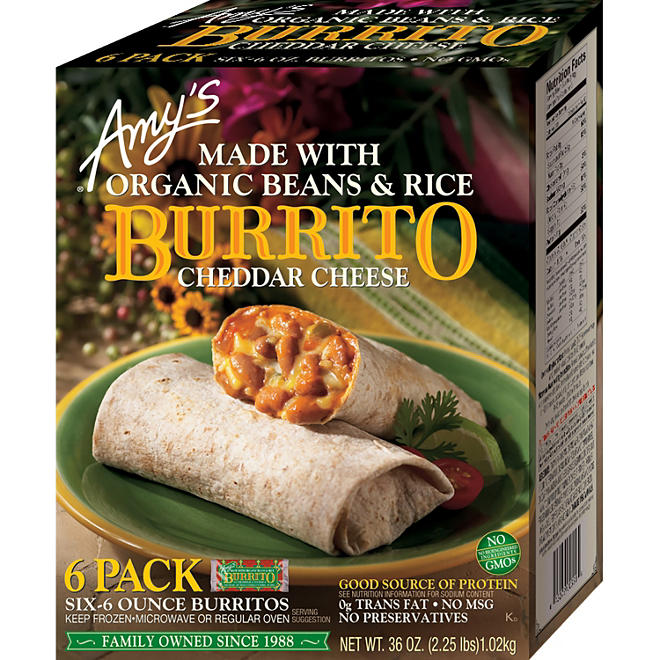 Amy's Kitchen Bean & Rice Burrito (36 oz., 6 pk.)