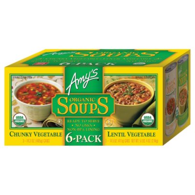 Organic Low Fat Chunky Vegetable Soup, 14.5 oz, Amy's Kitchen