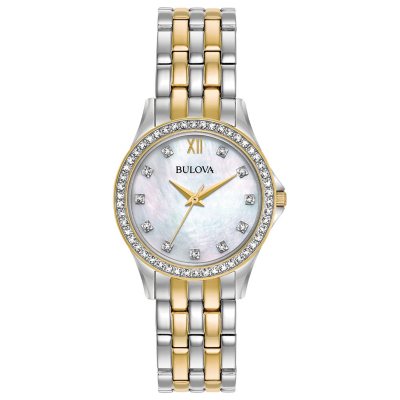 Bulova His and Hers Adult Two Tone Stainless Steel 2-pc. Watch