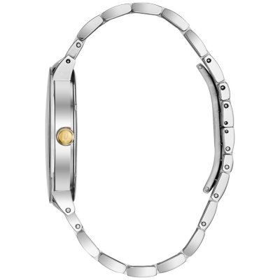 Bulova Men's Modern Diamond Accent Two Tone Stainless Steel Watch 