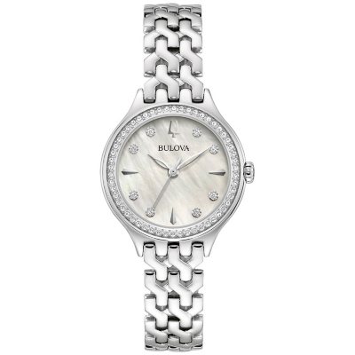 Bulova Stainless Steel Watch with Crystal Accents 29mm 96L312 Sam s Club