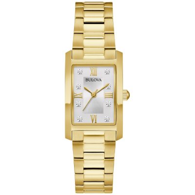 Bulova Classic Diamond Gold Tone Bracelet Watch 21mm Sam s Club