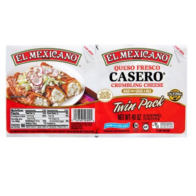 El Mexicano Queso Fresco Casero (20 oz., 2 pk.) - Sam's Club