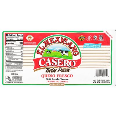 El Mexicano Casero FreshQueso Fresco Crumbling Cheese, 10 Oz.