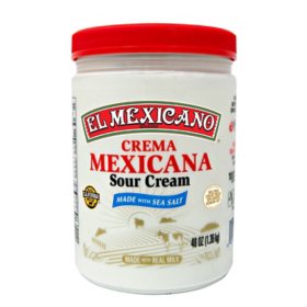 El Mexicano Crema Mexicana Sour Cream, 48 oz.