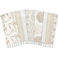Gourmet Club Flat Woven Kitchen Towels, 8-pack (Assorted Colors)