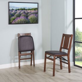 Stakmore Transitional Wood Folding Chair, 2 Pack