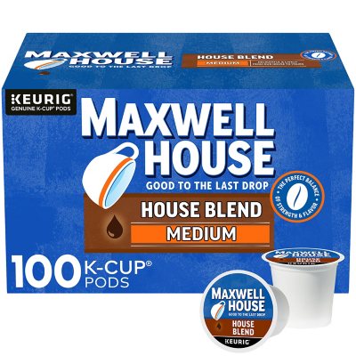 House Blend Medium Roast Coffee Keurig K-Cups Maxwell House BEST DEAL 100 ct.